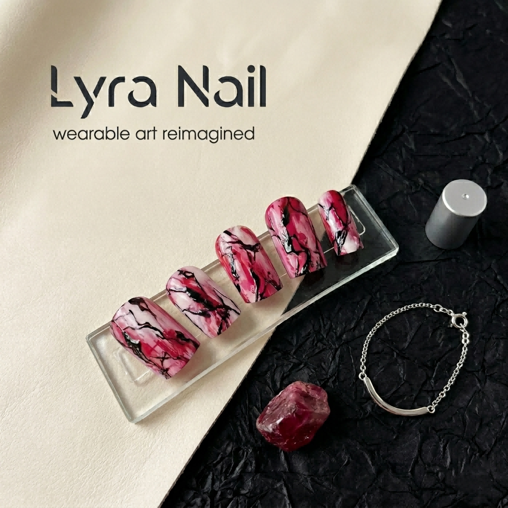 [AC-027]Bloody Rose Garden | Artisan Handmade Press On Nails | Gothic Blood-Red Ombre with Dark Thorn Silhouettes | Salon Quality, 7-10 Day Shipping